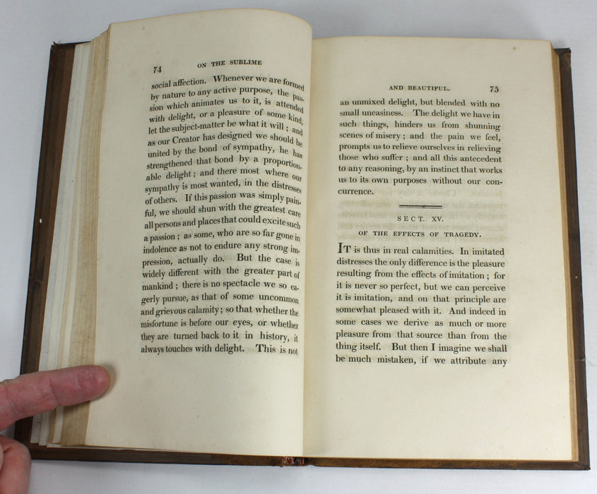 A Philosophical Enquiry into the Origin of our Ideas of the Sublime and Beautiful, Edmund Burke, 1812