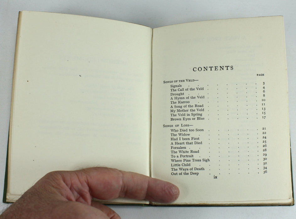 A Voice from the Veld by Mary Byron, 1915. South African poetry.