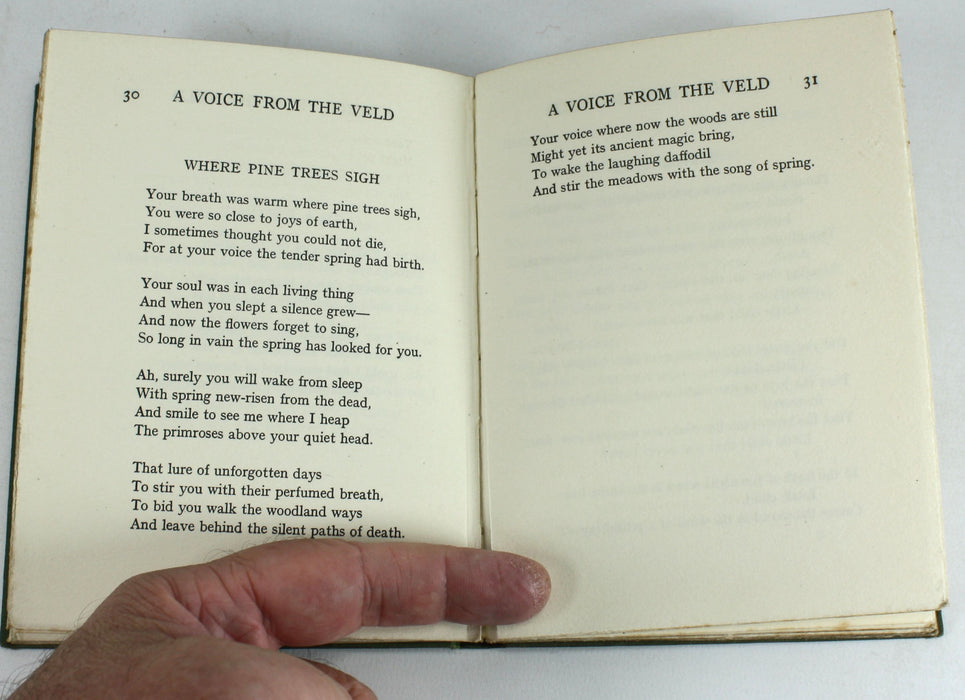 A Voice from the Veld by Mary Byron, 1915. South African poetry.
