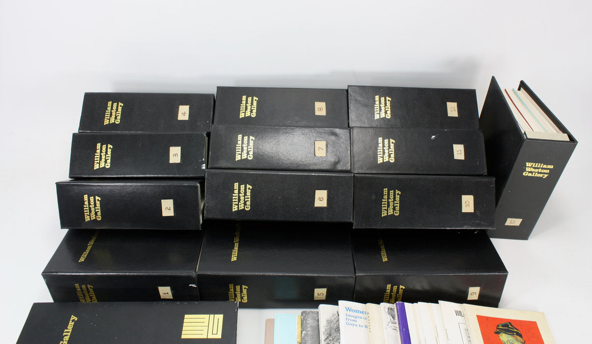 A large collection of William Weston Gallery catalogues, European and British Modern and Contemporary Prints
