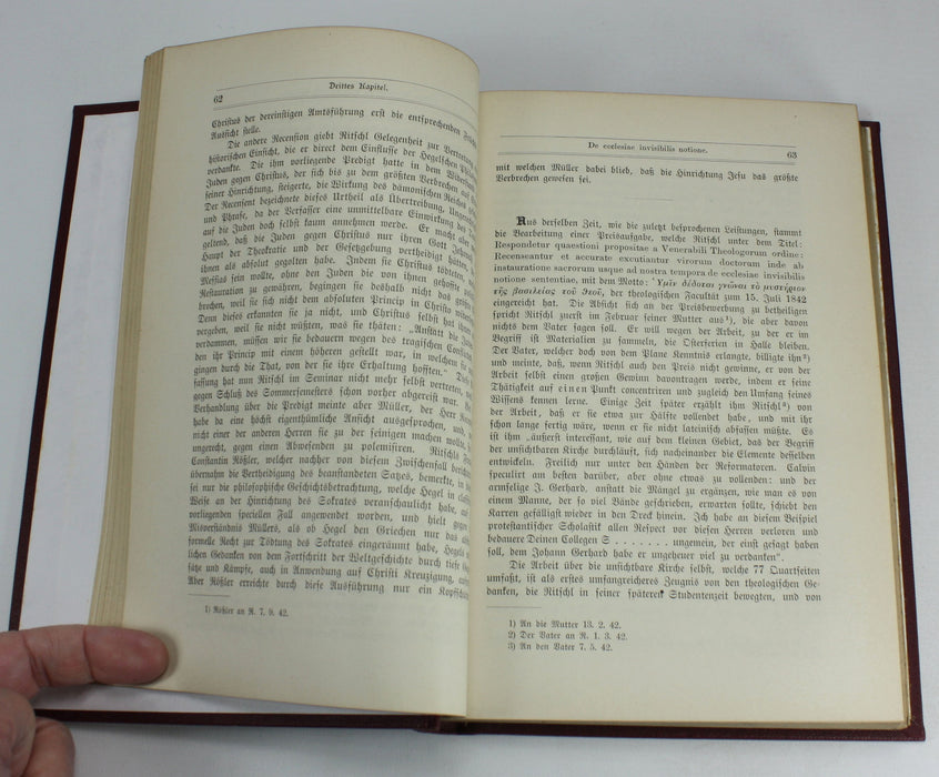 Albrecht Ritschls Leben, Dargestellt von Otto Ritschl. 2 Volumes complete. 1892 - 1866.