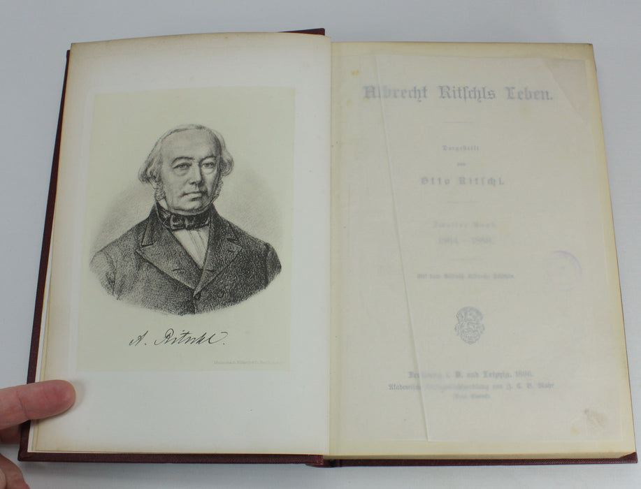 Albrecht Ritschls Leben, Dargestellt von Otto Ritschl. 2 Volumes complete. 1892 - 1866.
