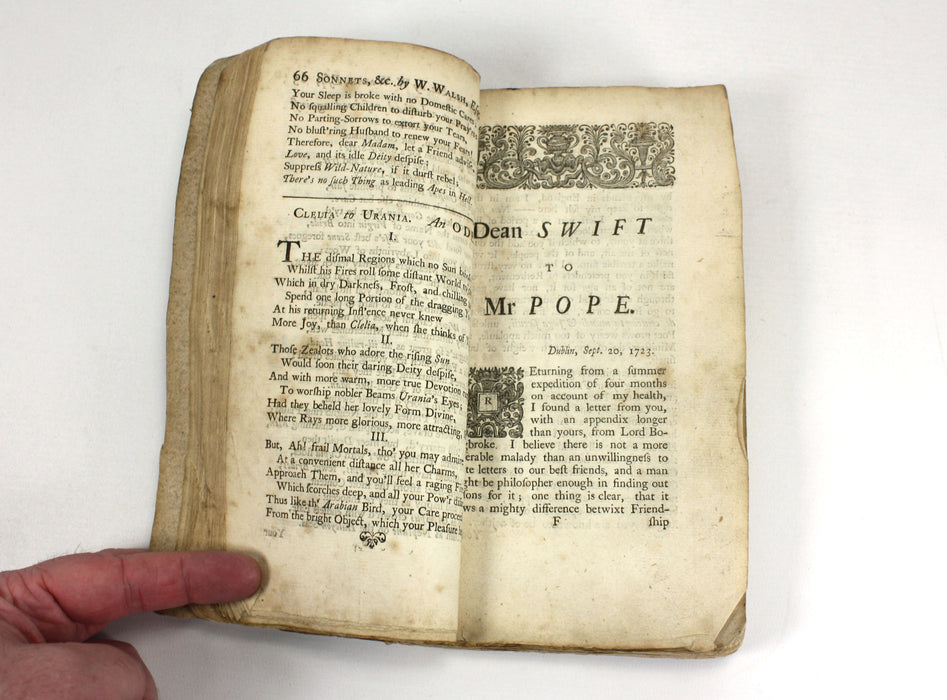 Alexander Pope Letters; Literary Correspondence, 1737