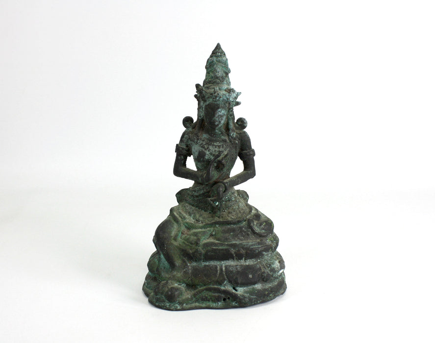 Antique Bronze Statue of Deity - Tara, Bodhisattva, 17cm high