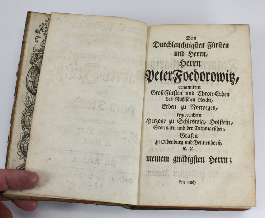 B H Brockes translation of James Thomson's The Seasons, 1745. Jahres-Zeiten des Herrn Thomson