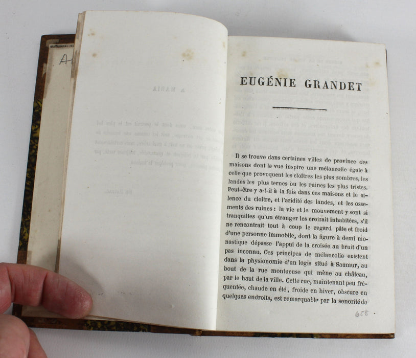 Scenes de Province; Eugenie Grandet, Honore de Balzac, 1866