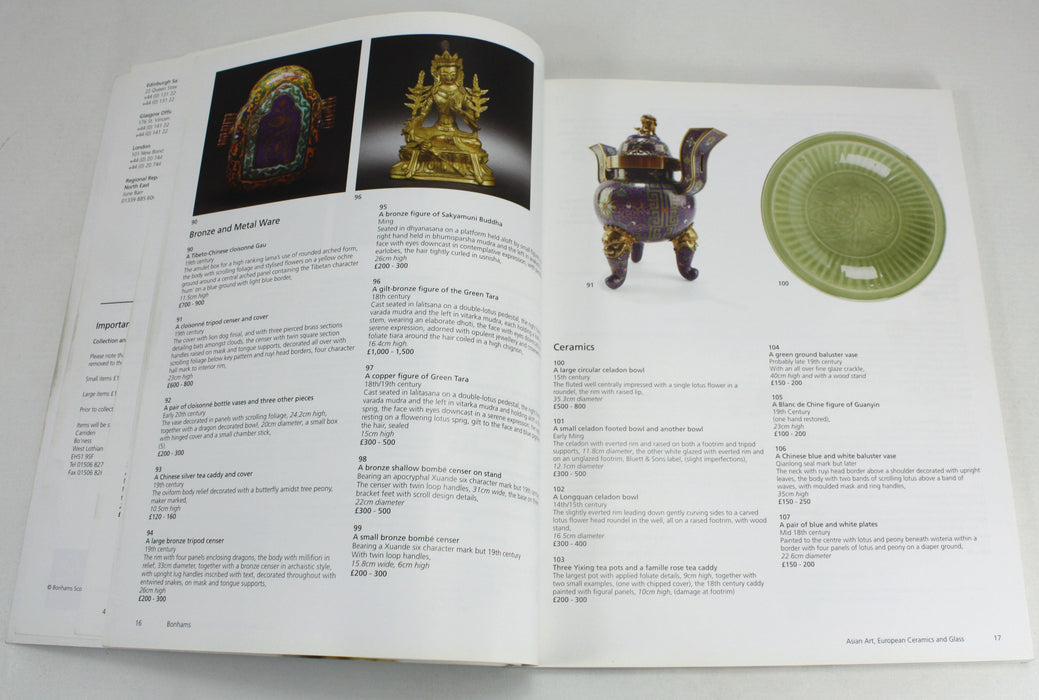 Bonhams Asian Art, European Glass and Ceramics, Design from 1860 auction catalogue, April 2010, Edinburgh