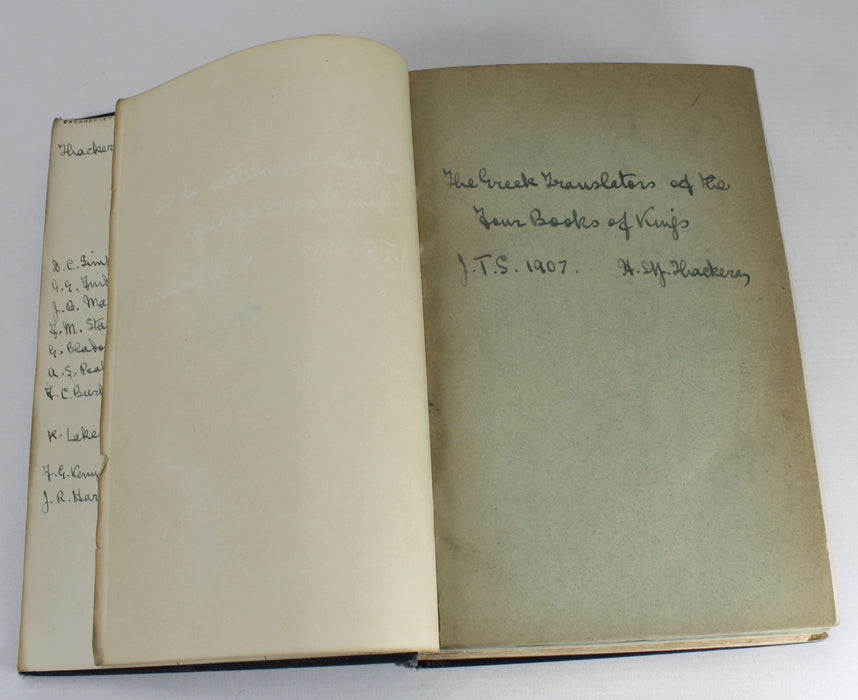 Bound Collection of Biblical Pamphlets, 1914. Collated by James Hope Moulton, with Correspondence.