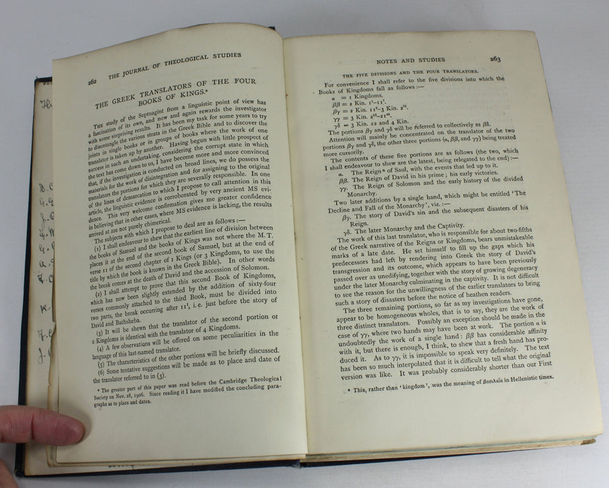 Bound Collection of Biblical Pamphlets, 1914. Collated by James Hope Moulton, with Correspondence.
