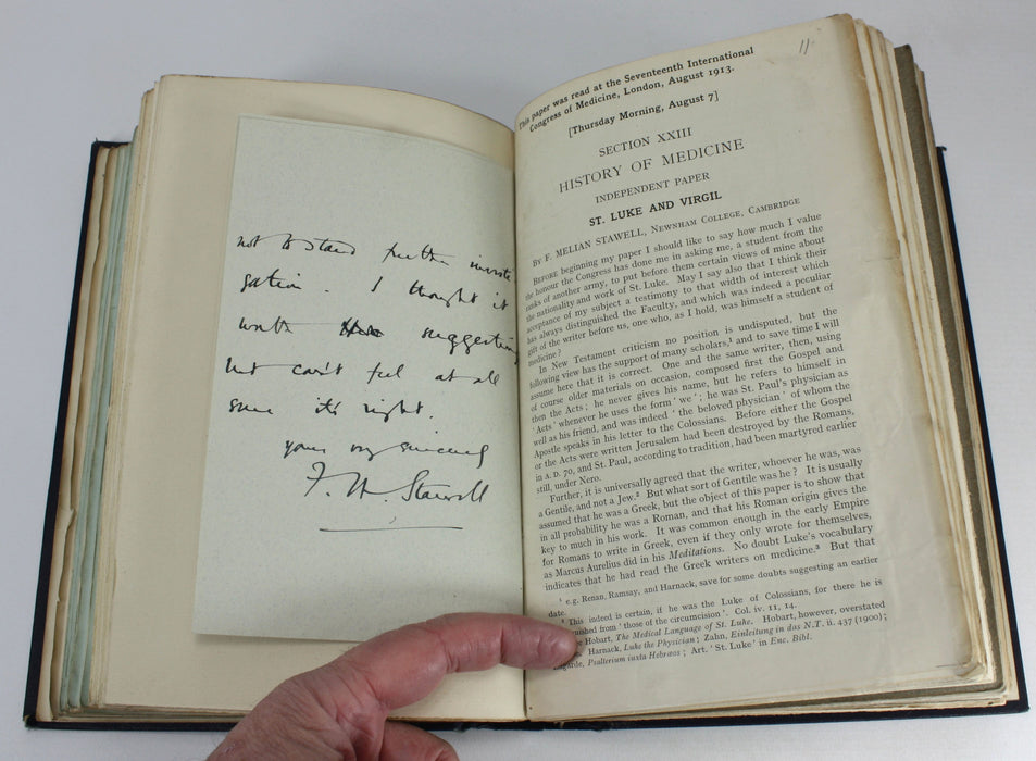 Bound Collection of Biblical Pamphlets, 1914. Collated by James Hope Moulton, with Correspondence.