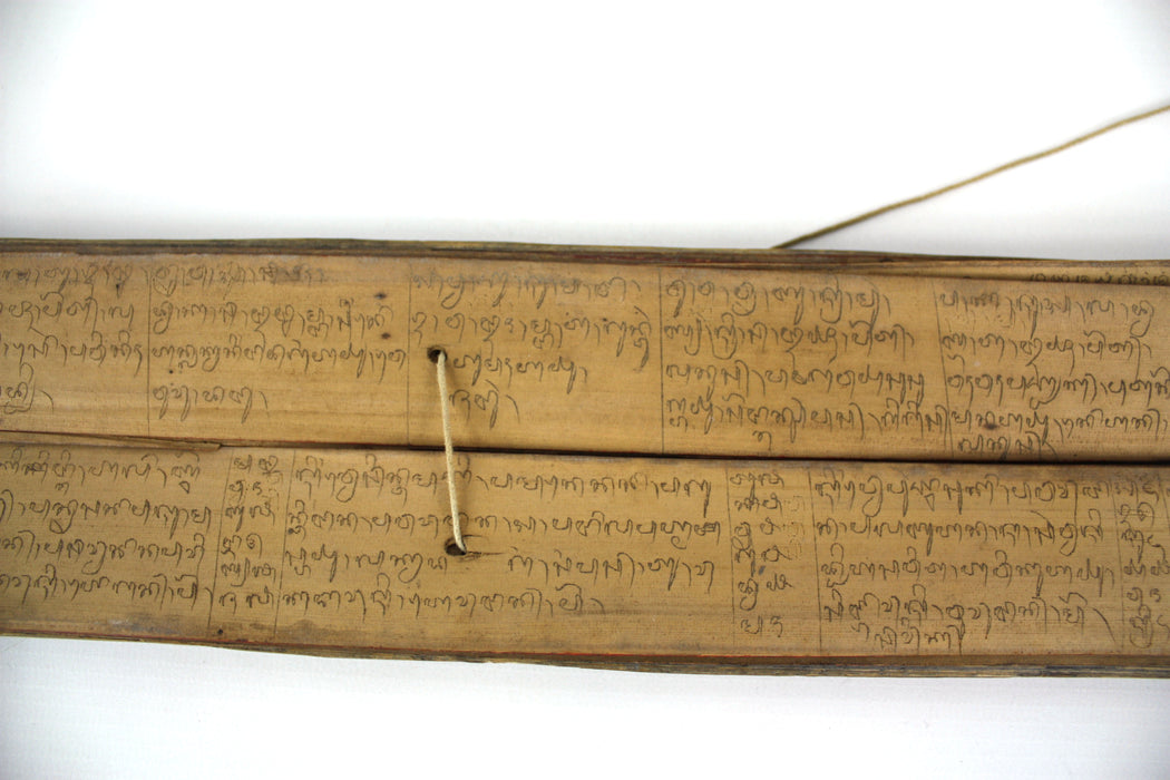 Buddhist Palm Leaf manuscript - Dehong Dai language, Northern Thailand/Burma/Yunnan Province