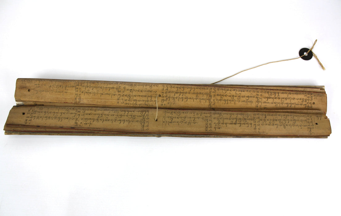 Buddhist Palm Leaf manuscript - Dehong Dai language, Northern Thailand/Burma/Yunnan Province