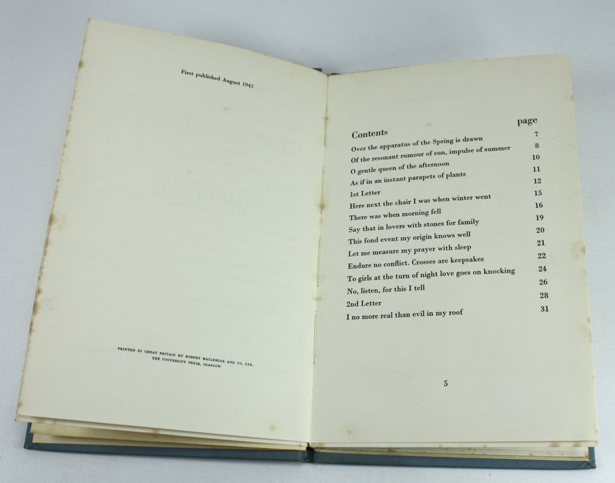 Cage Without Grievance by W S Graham, Parton Press 1st edition