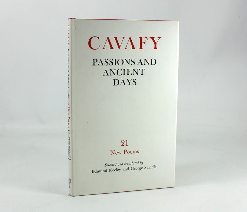 Passions and Ancient Days, C. P. Cavafy, 1972