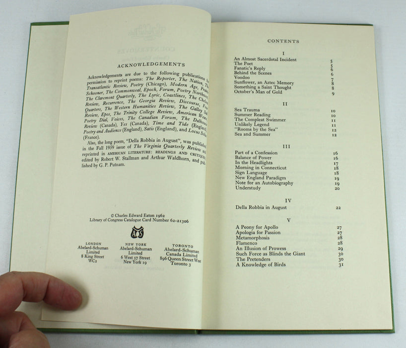 Countermoves by Charles Edward Eaton, 1962 first edition, Inscribed