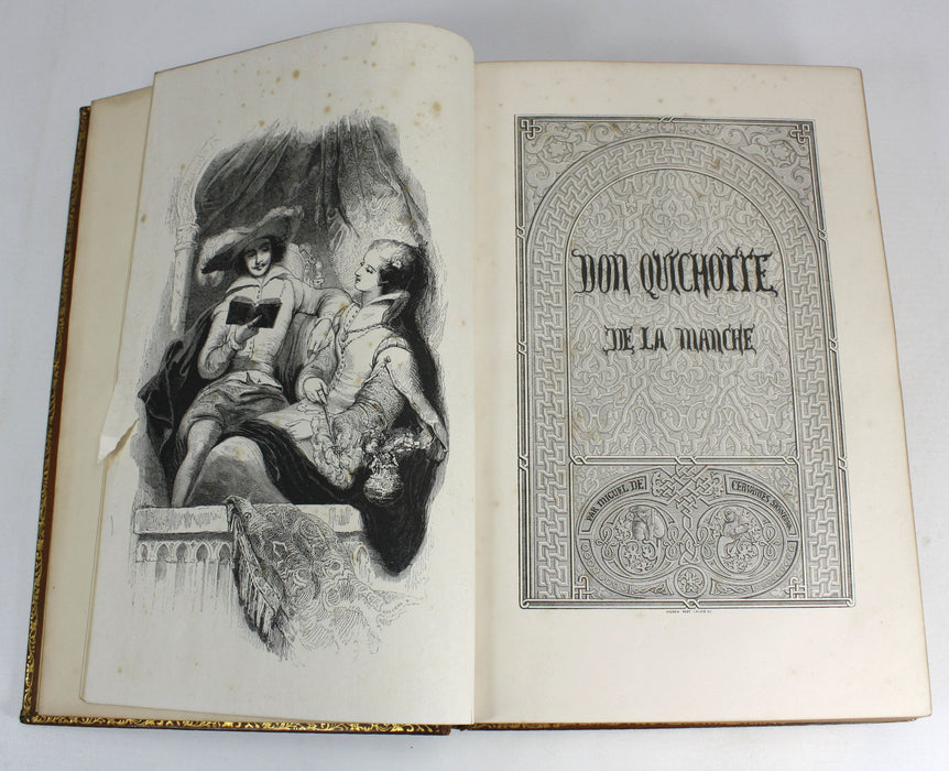Don Quichotte, Miguel de Cervantes Saavedra, Tome Duexieme, 1840 presentation copy