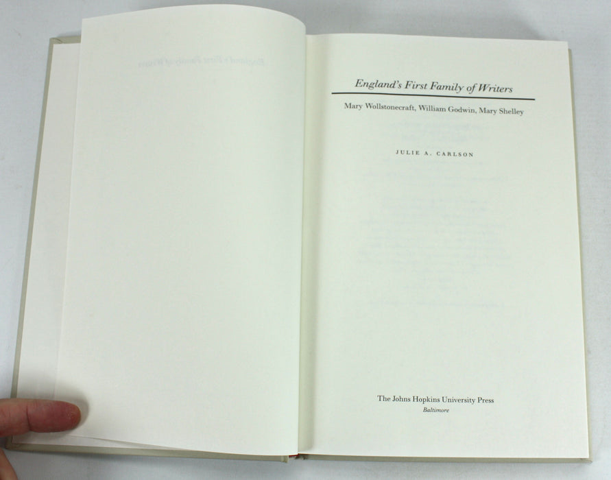 England's First Family of Writers, Julie A Carlson, Hopkins, 2007