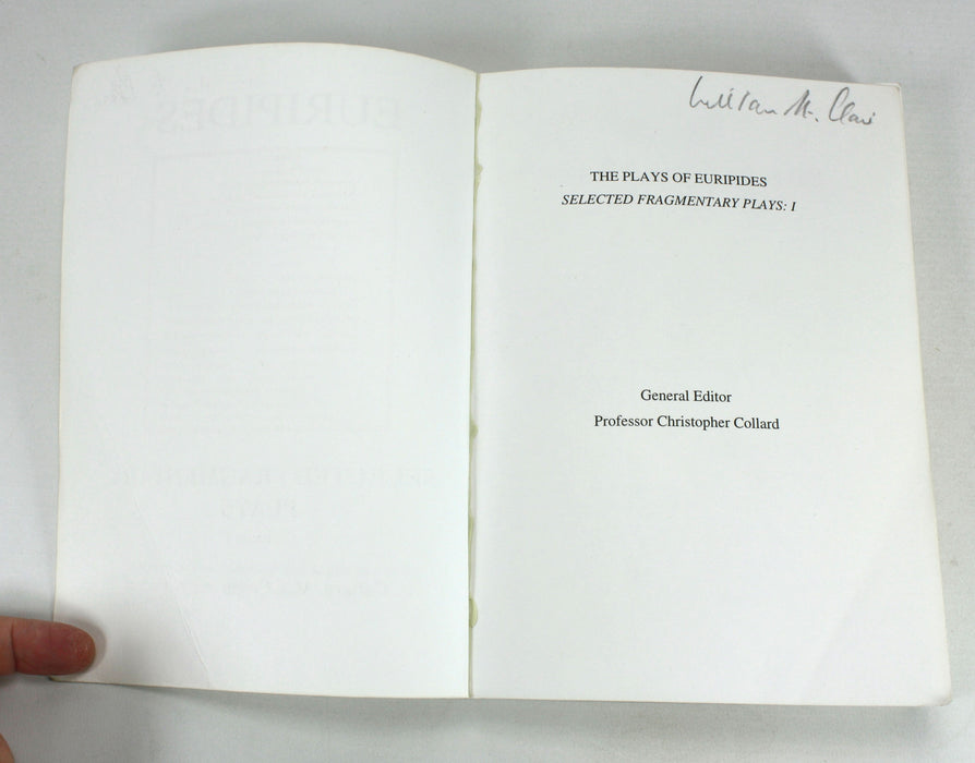 Euripides; Selected Fragmentary Plays, 2 Volume Set, Aris and Phillips