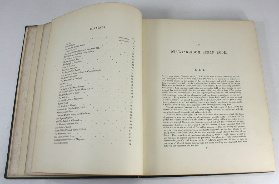 Fisher's Drawing Room Scrap-book, 1840, L.E.L. and Mary Howitt