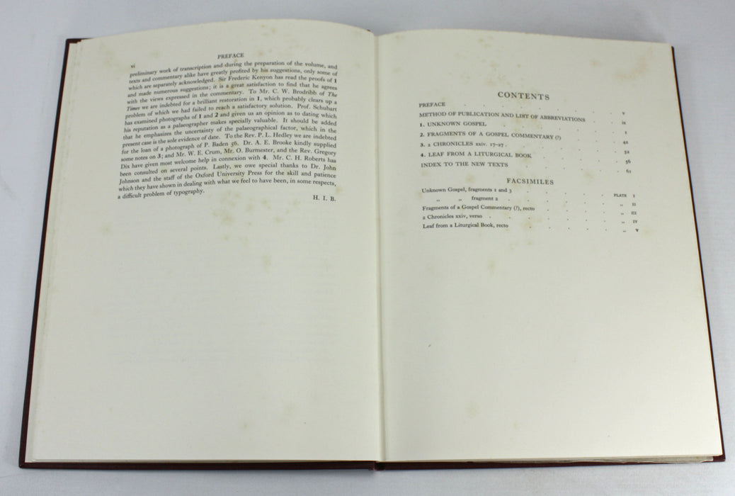Fragments of an Unknown Gospel, H. Idris Bell, T.C. Skeat, British Museum, 1935