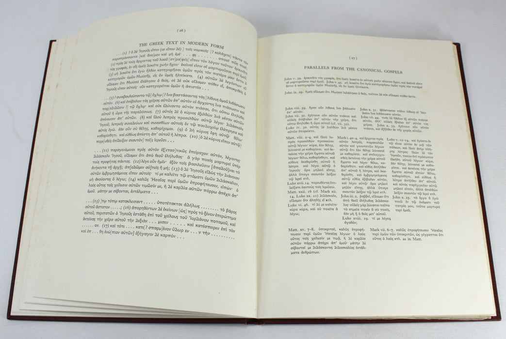 Fragments of an Unknown Gospel, H. Idris Bell, T.C. Skeat, British Museum, 1935