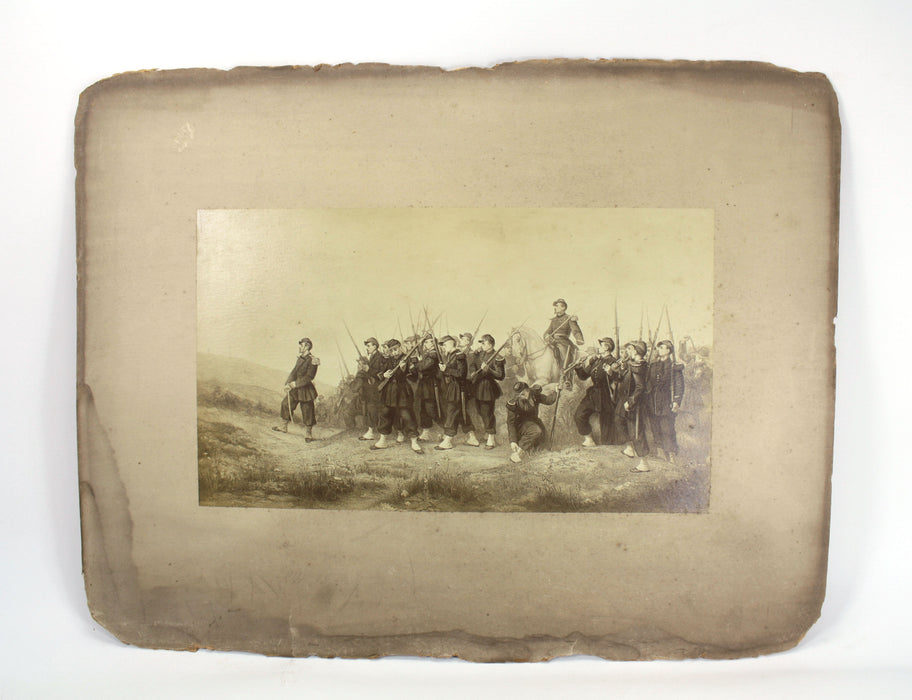 Antique Franco-Prussian War Print, 19th century, Image A
