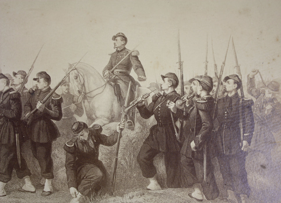 Antique Franco-Prussian War Print, 19th century, Image A