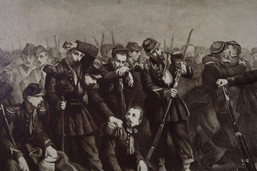Antique Franco-Prussian War Print, 19th century, Image B