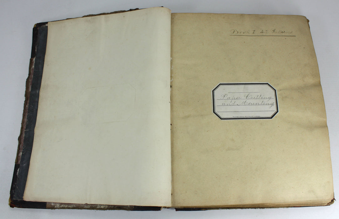 Unique Handmade Manuscript Craft Techniques Teaching Book, Victorian era