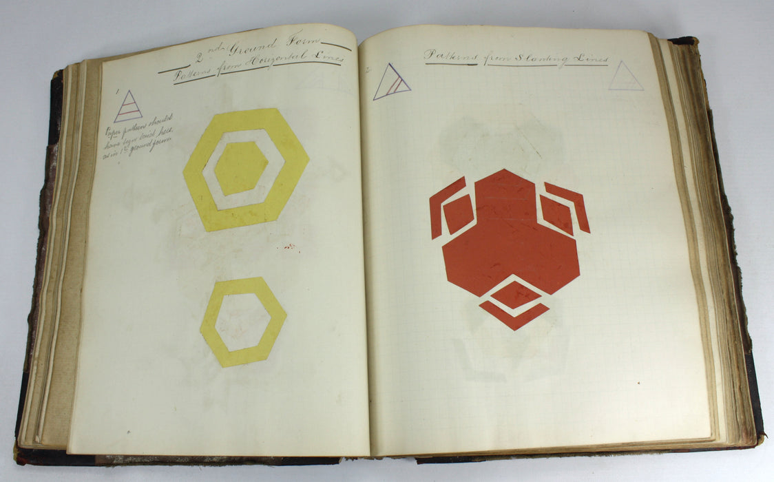 Unique Handmade Manuscript Craft Techniques Teaching Book, Victorian era