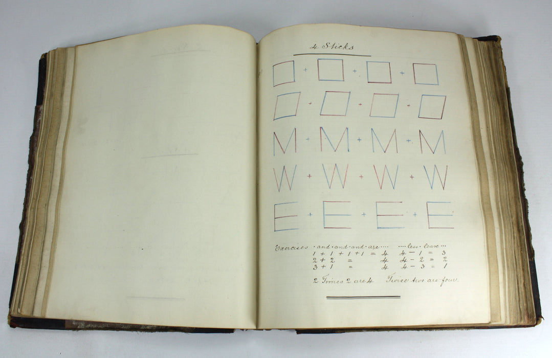 Unique Handmade Manuscript Craft Techniques Teaching Book, Victorian era