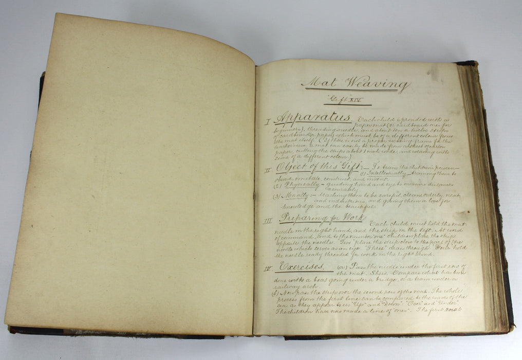 Unique Handmade Manuscript Craft Techniques Teaching Book, Victorian era