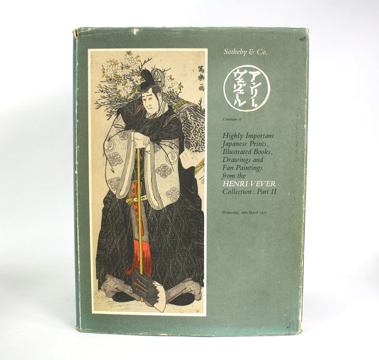 Sotheby's: Catalogue of Highly Important Japanese Prints, Illustrated Books and Drawings, from the Henri Vever Collection, 1974