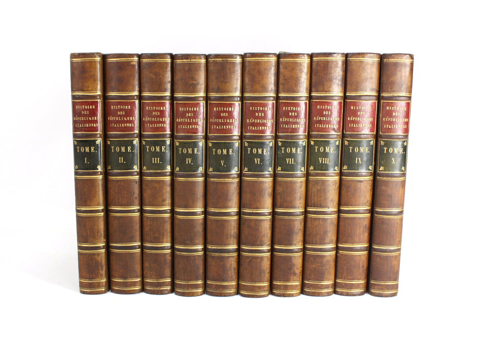 Histoire Des Republiques Italiennes Du Moyen Age, J C L Simonde de Sismondi, 1840