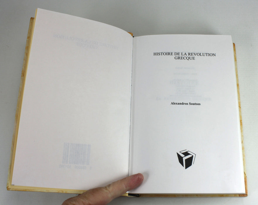 Histoire de la Revolution Grecque, Alexandros Soutsos, 2017 reprint of 1829 publication