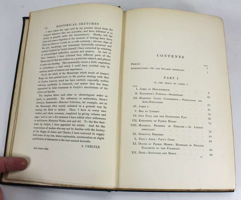 Historical Sketches of Notable Persons and Events in the Reigns of James I and Charles I, Thomas Carlyle, 1898