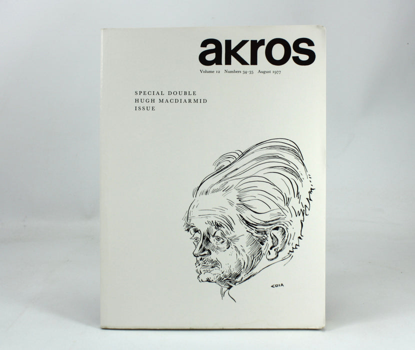 Akros, Special Hugh MacDiarmid double issue, August 1977