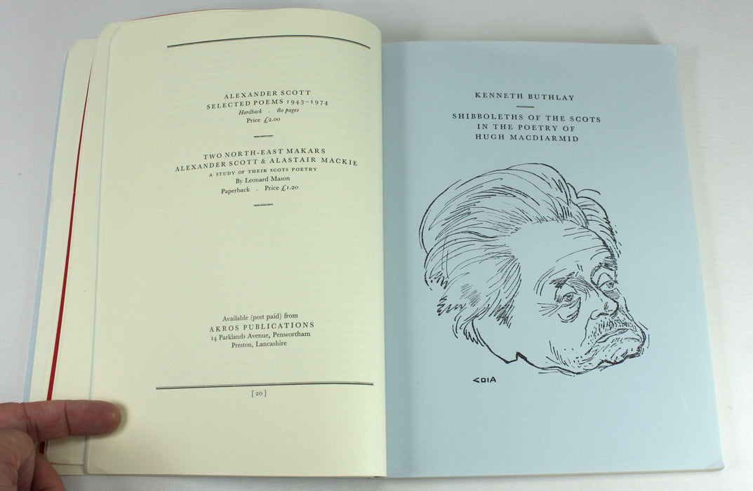 Akros, Special Hugh MacDiarmid double issue, August 1977
