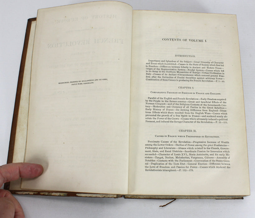 Archibald Alison, History of Europe, 1843, 10 Volumes. French History.