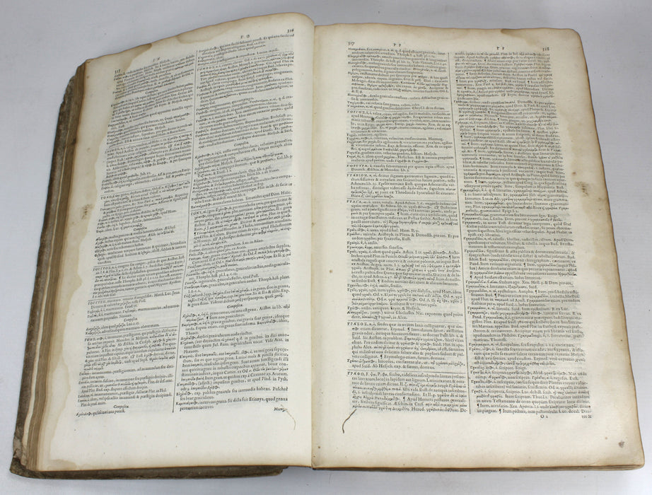 Ioan Scapulae; Lexicon Graeco-Latinum, Johannem Blaeuw and Ludovicum Elzevirium, 1652