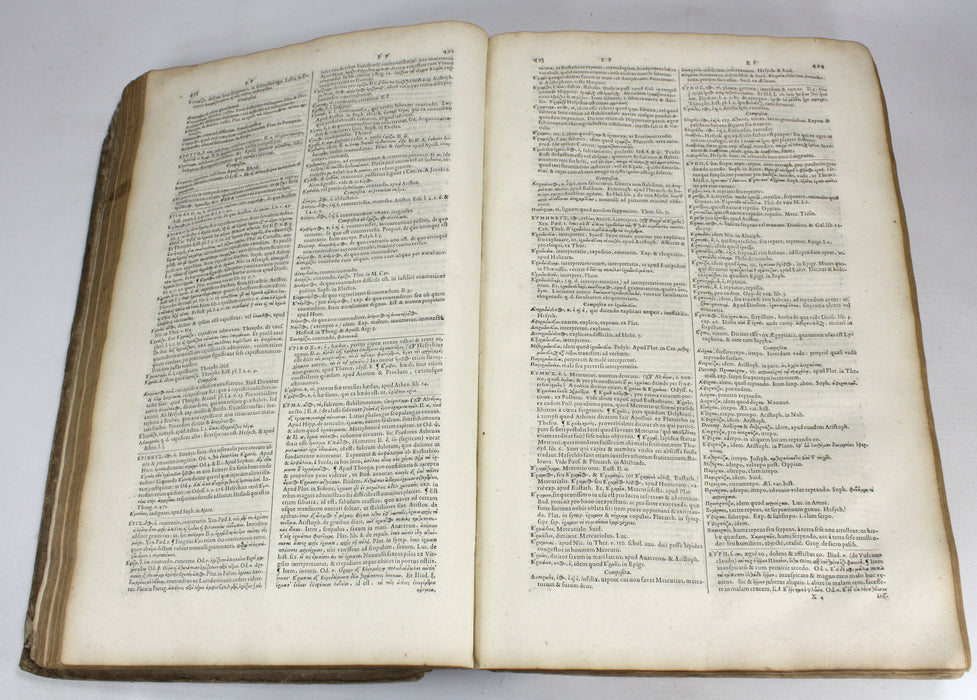 Ioan Scapulae; Lexicon Graeco-Latinum, Johannem Blaeuw and Ludovicum Elzevirium, 1652