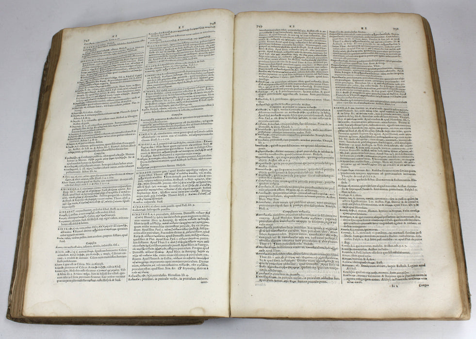 Ioan Scapulae; Lexicon Graeco-Latinum, Johannem Blaeuw and Ludovicum Elzevirium, 1652