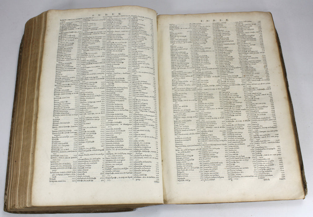 Ioan Scapulae; Lexicon Graeco-Latinum, Johannem Blaeuw and Ludovicum Elzevirium, 1652