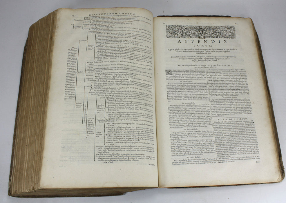 Ioan Scapulae; Lexicon Graeco-Latinum, Johannem Blaeuw and Ludovicum Elzevirium, 1652