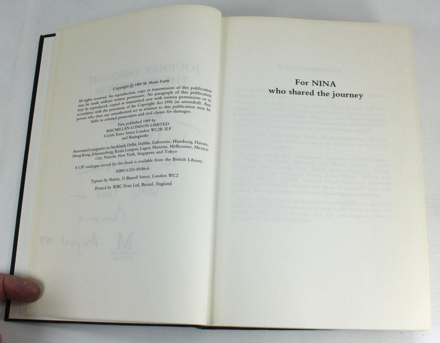 Journey Through the Wilderness, by Moris Farhi, Signed