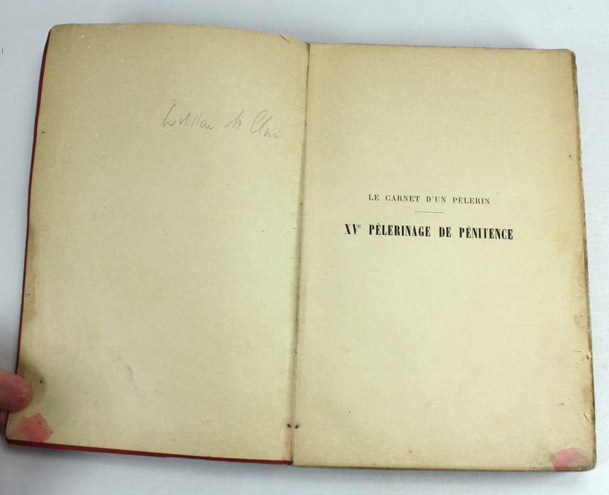 Le Carnet d'un Pelerin; XVe Pelerinage de Penitence a Jerusalem, Couronne, 1896