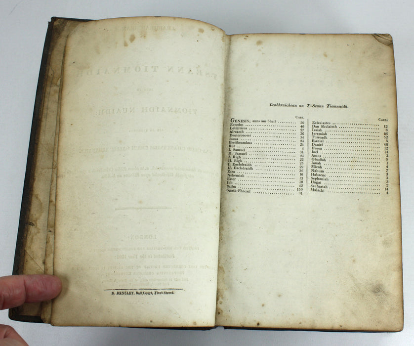 Gaelic Bible - Leabhraichean an T-Seann Tiomnaidh Agus An Tiomnaidh Nuaidh, 1821