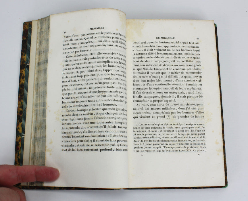 Mémoires de Mirabeau, 4 Volumes, 1834