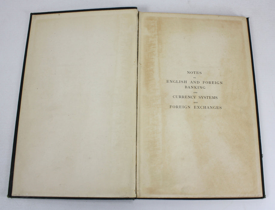 Notes on English and Foreign Banking, Sykes, Cary and Clark, 1904