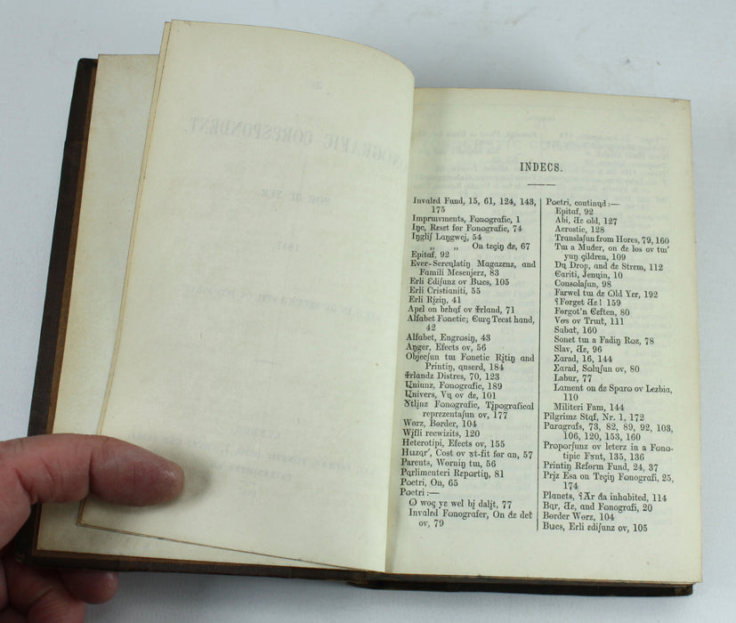 Fonografic Corespondent & Phonographic Reporter, 2 volumes, 1847-1855.